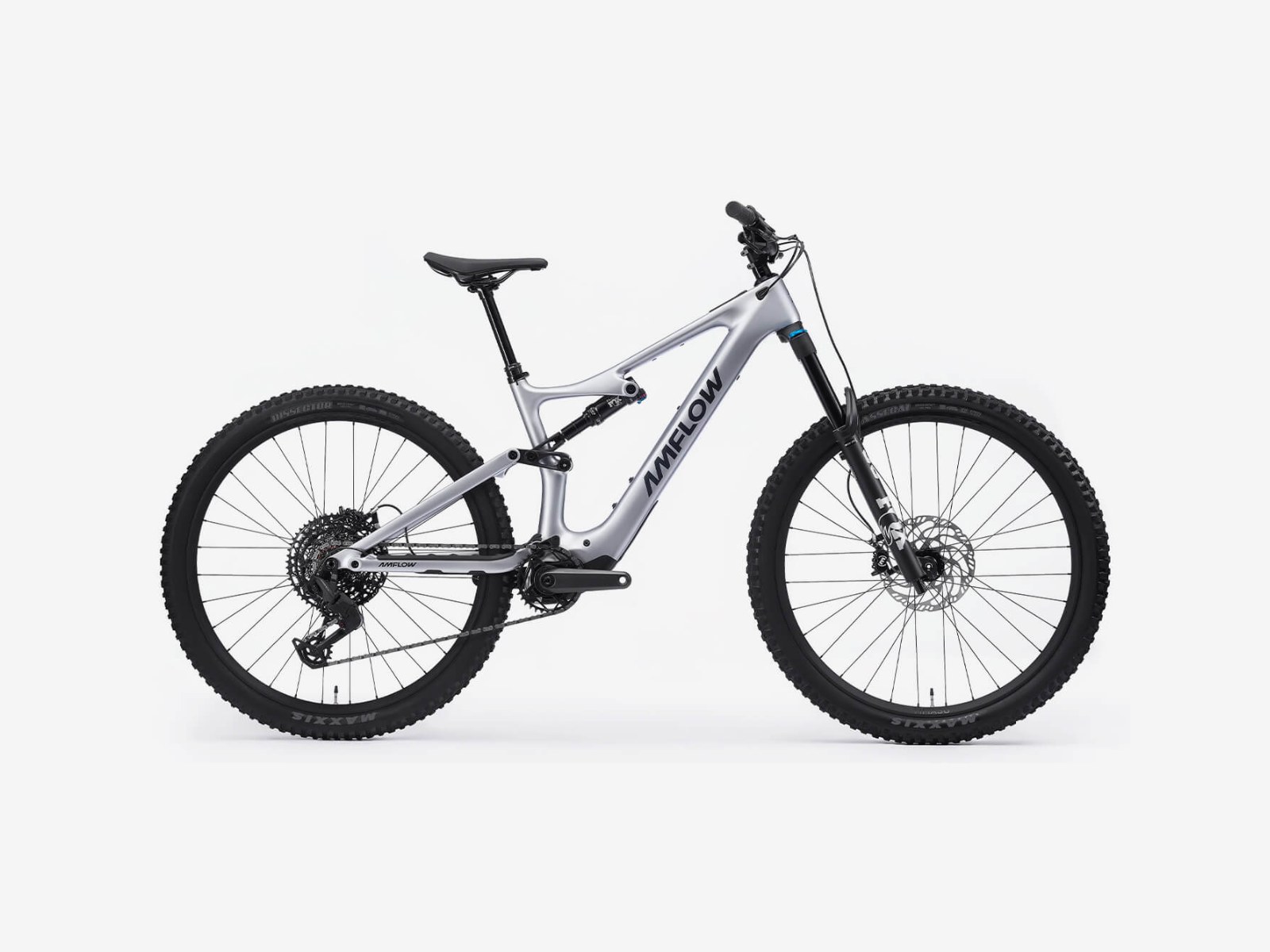 AMFLOW PL Carbon 800 Wh — vista lateral, catálogo Bicigrino