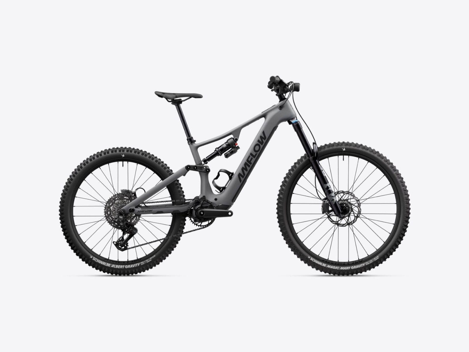 AMFLOW PR Carbon Pro 800 Wh 2026 — vista lateral, catálogo Bicigrino