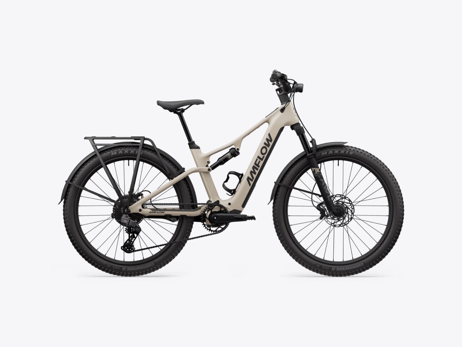 AMFLOW TL Carbon 800 Wh — NOVEDAD — vista lateral, catálogo Bicigrino